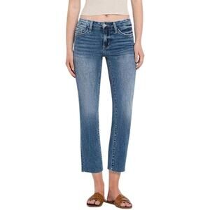 Vervet by Flying Monkey Mid Rise Crop Slim Straight Jeans - V2213 - Size 27